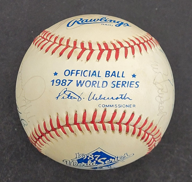 1987 Minnesota Twins World Series Champs Team Signed W.S. Baseball JSA COA