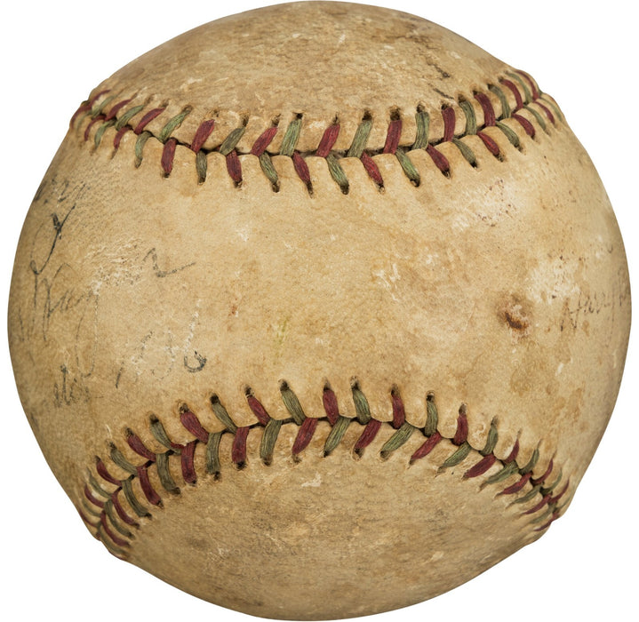 Honus Wagner Signed 1930's Baseball PSA DNA COA