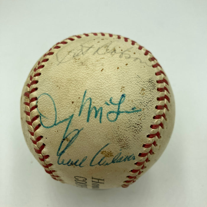 Ray Schalk Lloyd Waner Red Ruffing & 1968 Tigers Signed Baseball JSA COA
