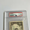 Y.A. Tittle Signed Autographed $1 One Dollar Bill PSA DNA COA NFL