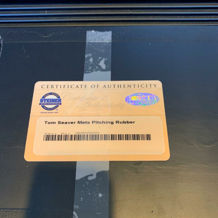 Beautiful Tom Seaver Signed Full Size Pitching Rubber Huge Autograph Steiner COA