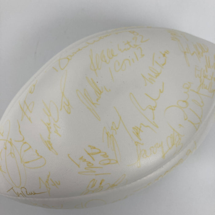 1996 Pro Bowl Team Signed Football 50 Sigs Reggie White Barry Sanders Favre