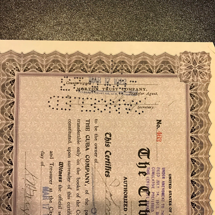 John P. Grier Kentucky Derby Signed Company Stock Certificate