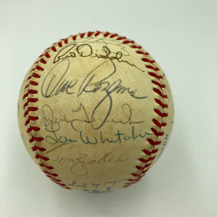 1984 Detroit Tigers World Series Champs Team Signed Baseball 26 Sigs JSA COA
