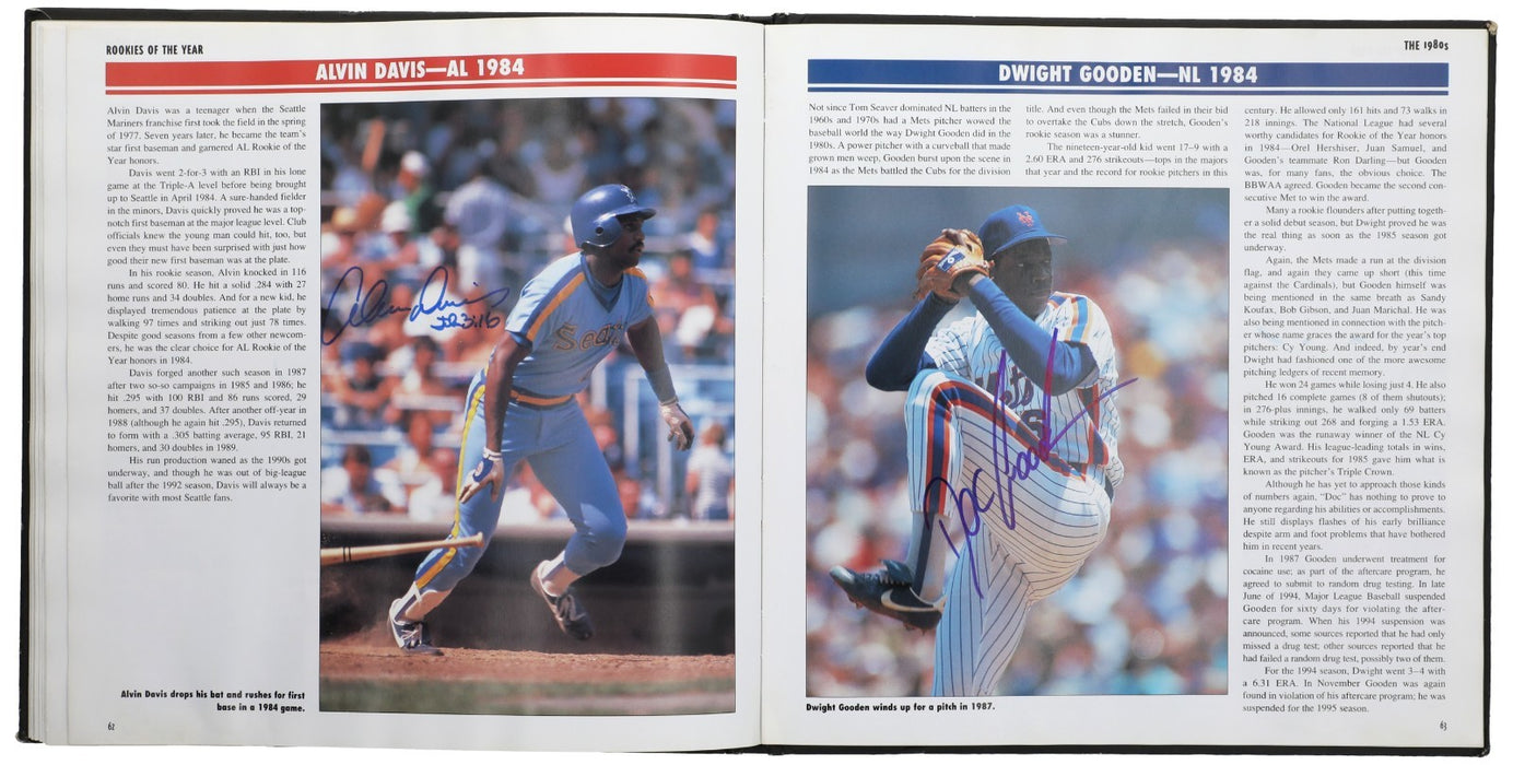 Rookies Of The Year Signed Baseball Book 78 Sigs Derek Jeter Willie Mays Beckett