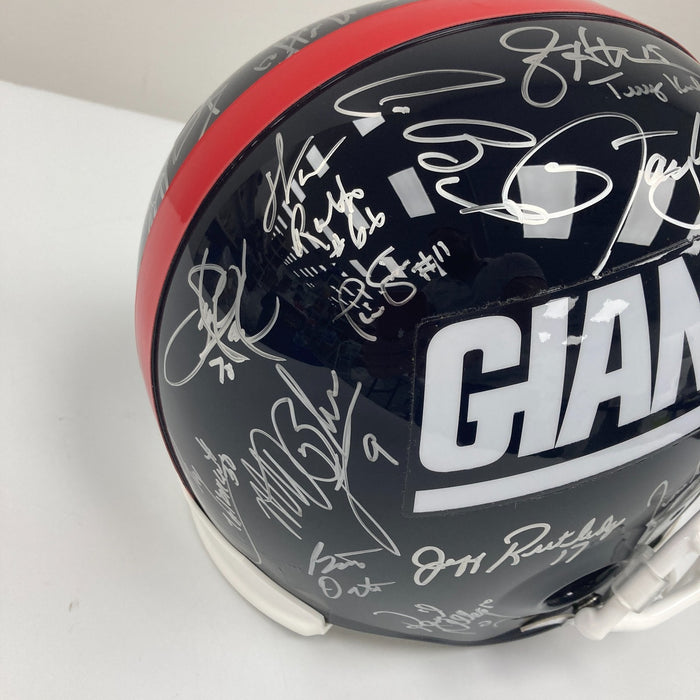 1987 & 1991 New York Giants Super Bowl Champs Team Signed Helmet JSA COA