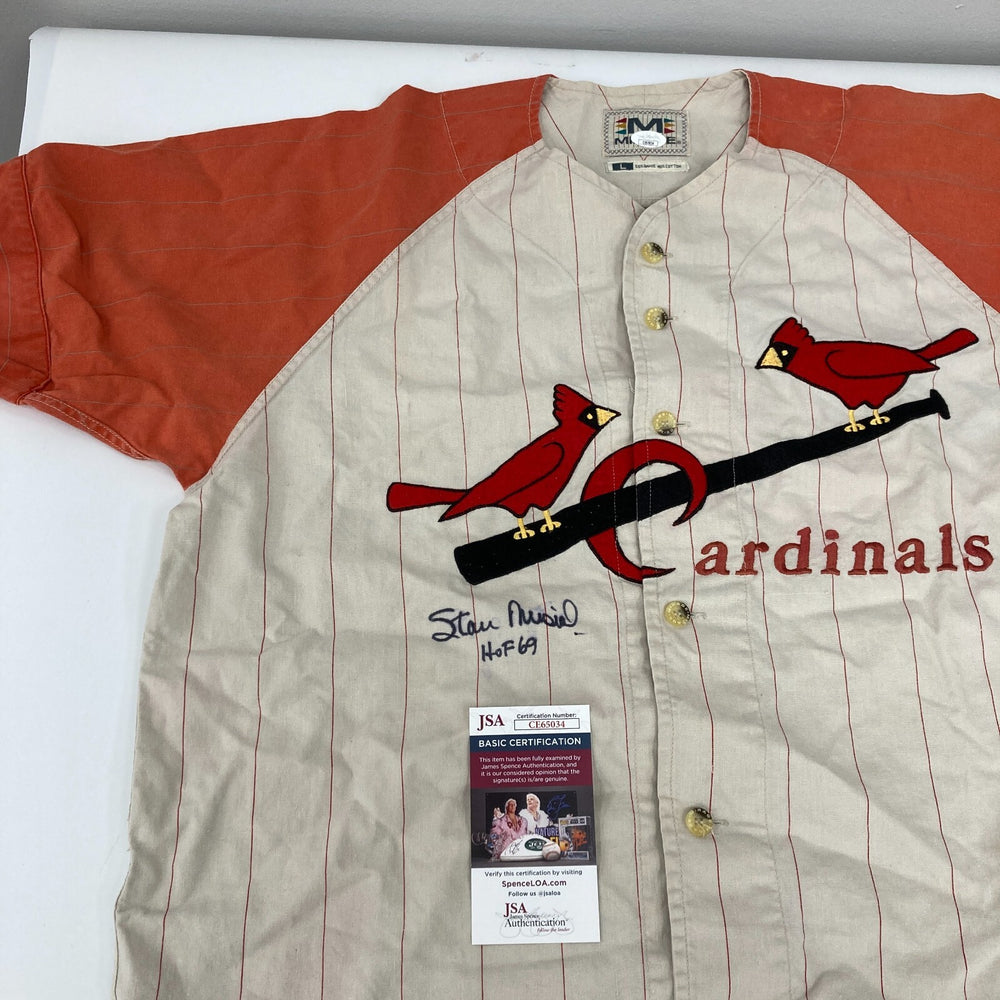Stan Musial HOF 69 Signed Cooperstown Collection St. Louis Cardinals Jersey JSA