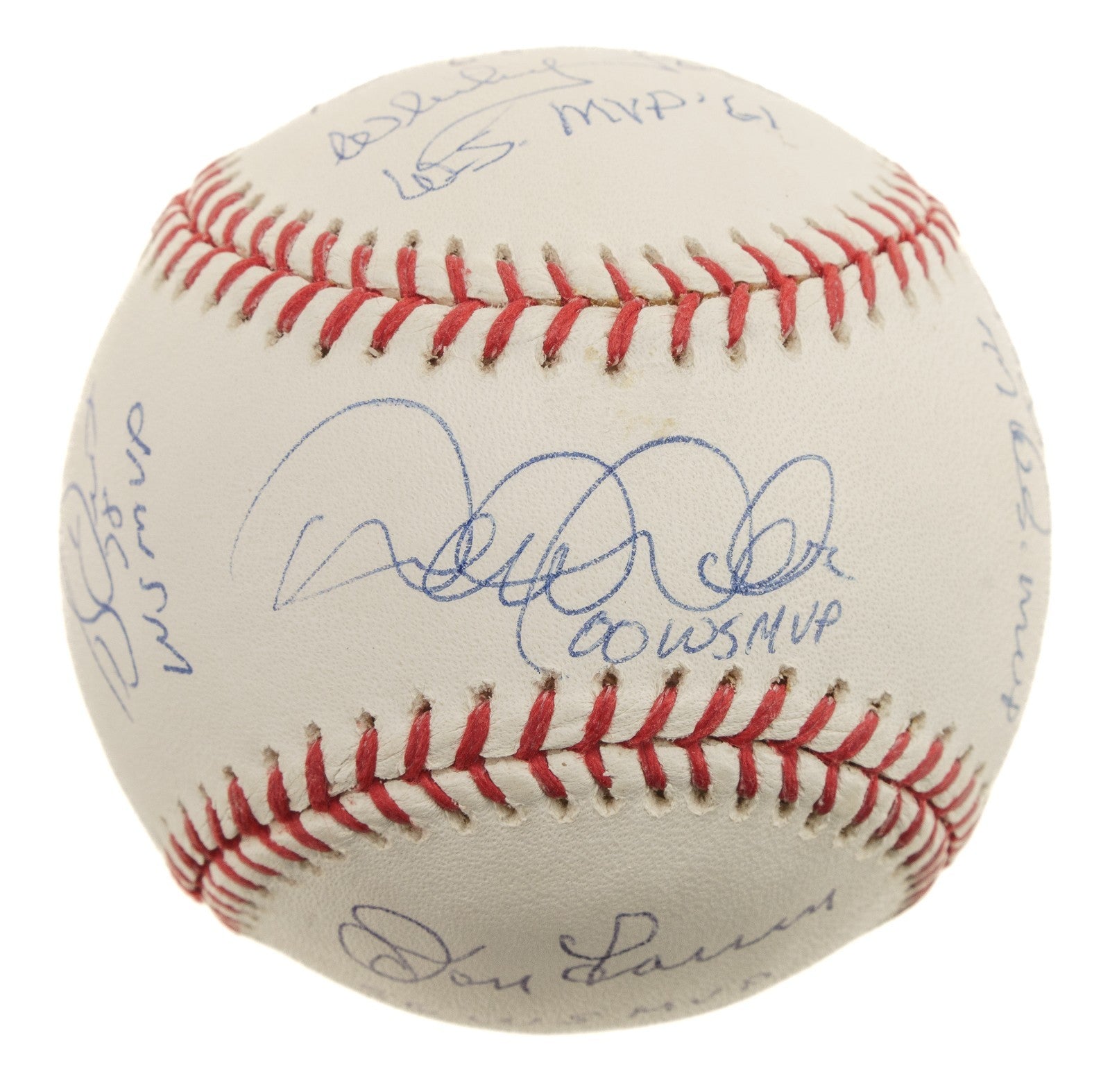 Derek Jeter New York Yankees World Series MVP's Signed Baseball 11 Sigs Steiner