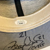 Roger Clemens #21 3X Cy Young Signed Game Issued Boston Red Sox Hat JSA COA