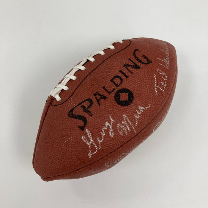 University Of Miami Hurricanes Legends Multi Signed Football Beckett COA