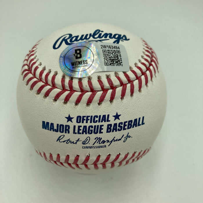 Jason Kidd Signed Official Major League Baseball NBA HOF Beckett Certified