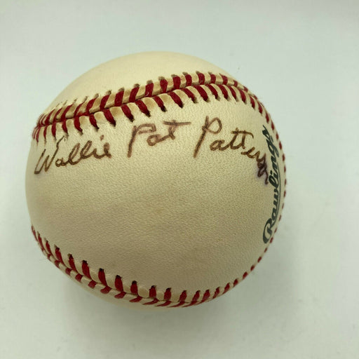 Willie Pat Patterson Signed Major League Baseball Negro League Legend JSA