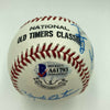 Hall Of Fame Multi Signed Cracker Jack Old Timers Game Baseball Beckett COA