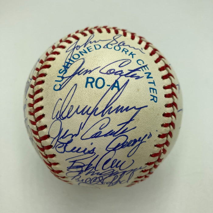 1961 New York Yankees World Series Champs Team Signed Baseball Mickey Mantle JSA