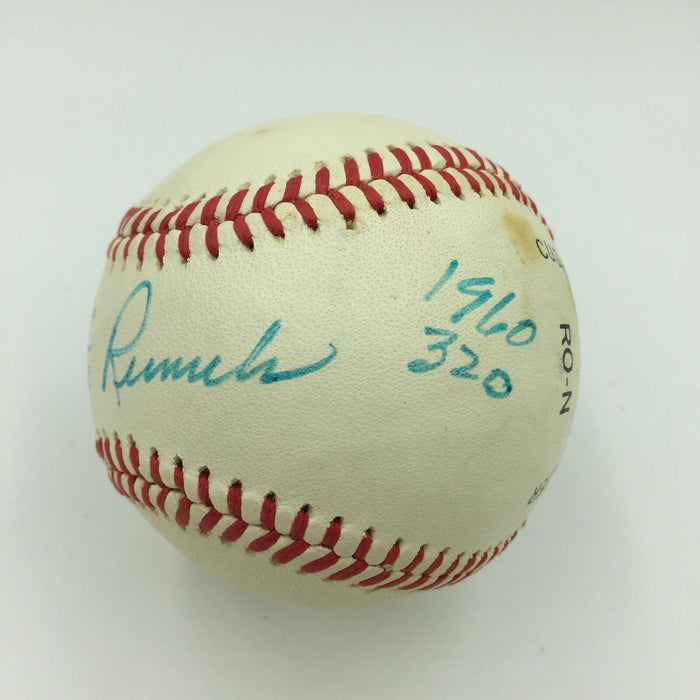 Pete Runnels 1960 & 1962 Batting Champ Single Signed Baseball Boston Red Sox JSA