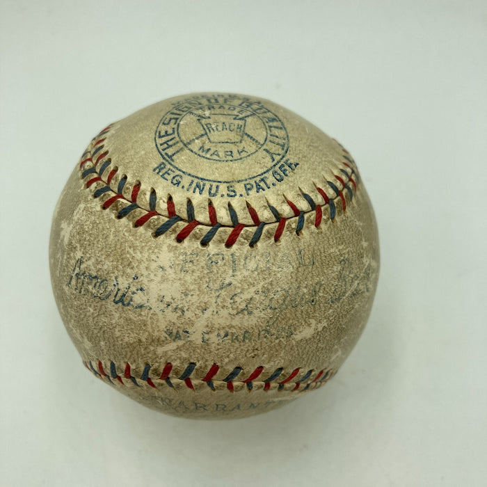 President Calvin Coolidge Single Signed 1927 American League Baseball JSA COA