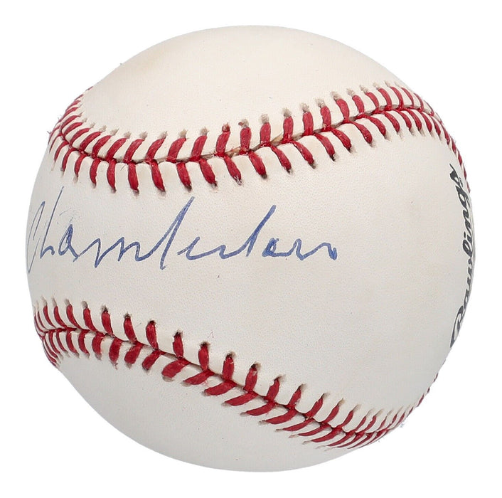 Beautiful Wilt Chamberlain Single Signed National League Baseball PSA DNA COA