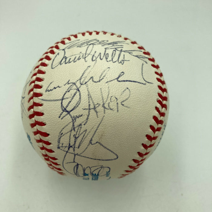 1992 Toronto Blue Jays World Series Champs Team Signed Baseball JSA COA