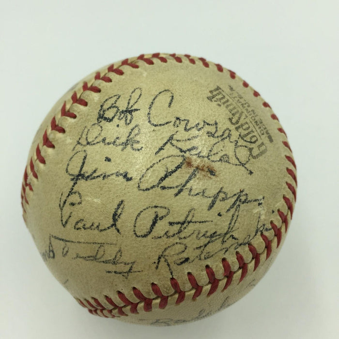 RARE Ted Williams World War 2 WW2 Team Signed Game Used Baseball PSA DNA COA