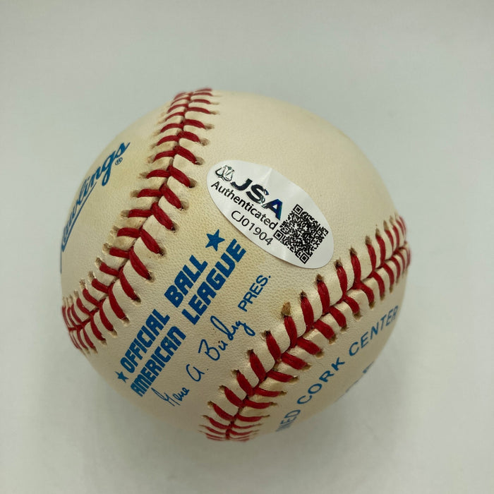 Yogi Berra & Don Larsen 1956 World Series Perfect Game Signed Baseball JSA COA