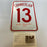 Wilt Chamberlain Hall Of Fame Signed Large 12x18 #13 Metal Sign JSA COA