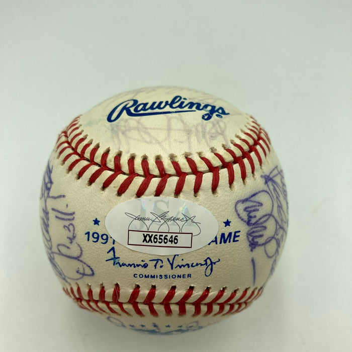 1991 All Star Game Team Signed Baseball Cal Ripken Jr. Kirby Puckett JSA COA