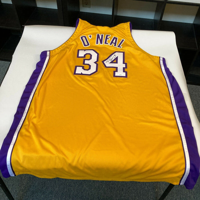 2000-01 Shaquille O'Neal Los Angeles Lakers Game Used Signed Jersey JSA COA