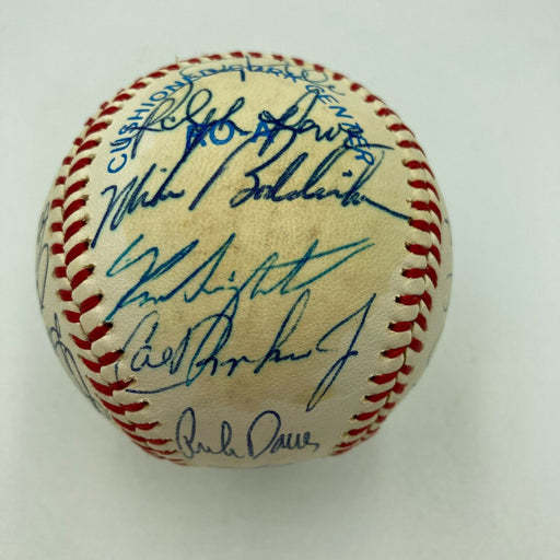 1983 Baltimore Orioles World Champions Team Signed Baseball Cal Ripken JSA