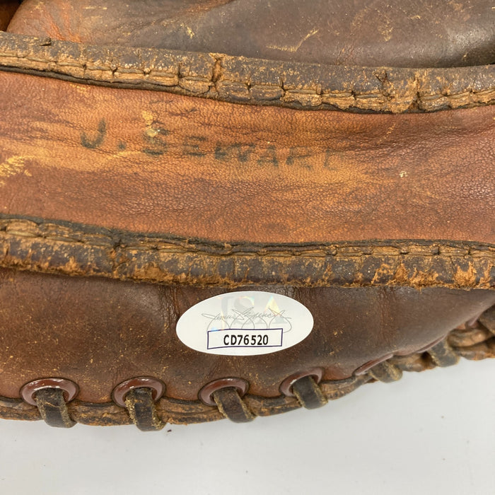 Bob Feller Signed Vintage 1950's Game Model Baseball Glove JSA COA