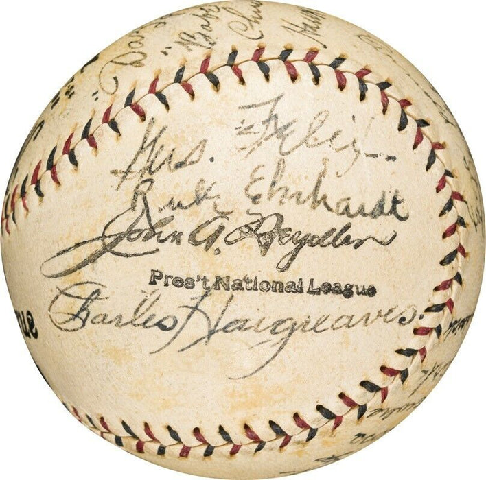 The Finest 1927 Brooklyn Dodgers (Robins) Team Signed NL Baseball PSA DNA COA