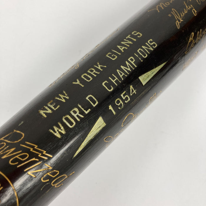 Willie Mays Signed 1954 World Series Presentation Baseball Bat JSA COA RARE