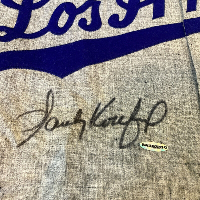 Beautiful Sandy Koufax Signed Los Angeles Dodgers Jersey With UDA Upper Deck COA