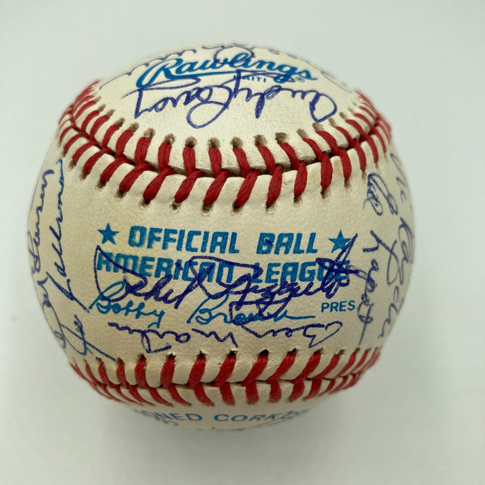 Mickey Mantle New York Yankees Hall Of Fame Legends Multi Signed Baseball JSA