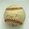 Joe Dimaggio Willie Mays Stan Musial Casey Stengel Multi Signed Baseball JSA COA