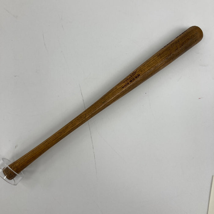 Honus Wagner & Hack Wilson Signed 1930 Louisville Slugger Mini Baseball Bat JSA