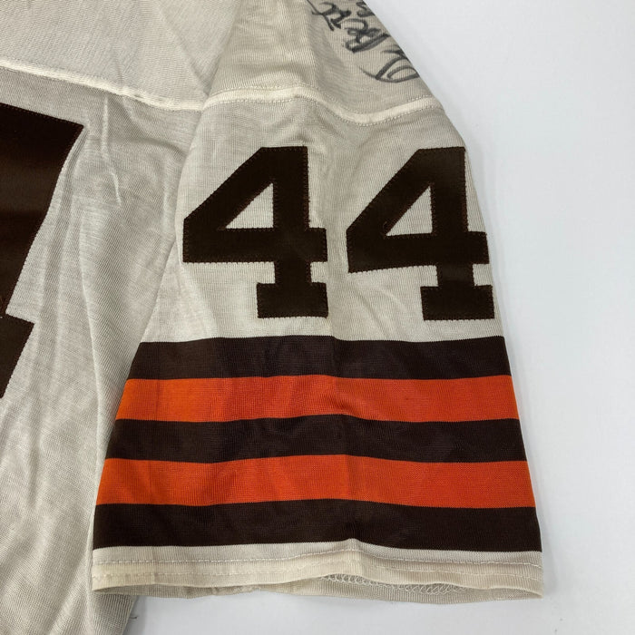 Earnest Byner Signed 1984 Cleveland Browns Game Issued Sand-Knit Jersey JSA COA