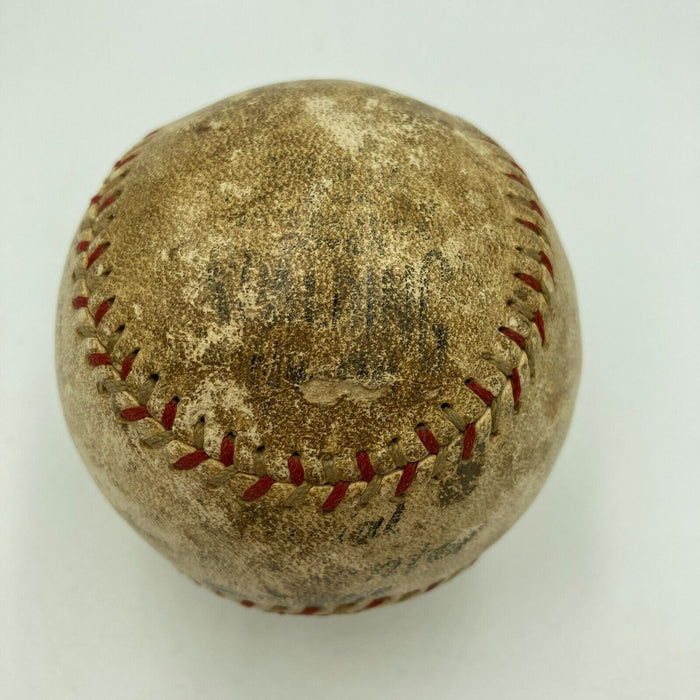 Babe Ruth & Lou Gehrig Sweet Spot Signed 1920's Baseball JSA COA