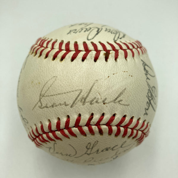 1965 Salt Lake Bears Team Signed Baseball Stan Hack Bobby Cox PSA DNA COA