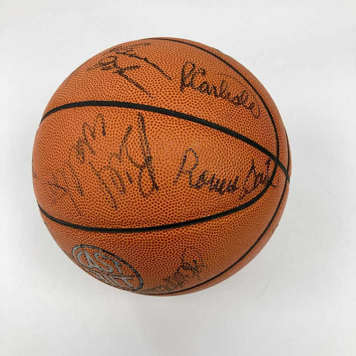 1985-1987 Boston Celtics Team Signed Basketball JSA COA