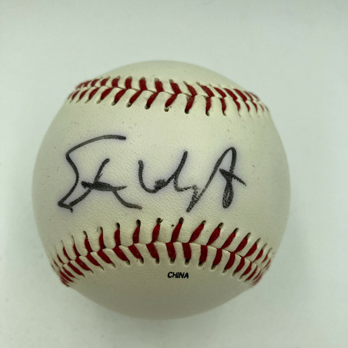 Steven Wright Signed Autographed Baseball Movie Star Comedian JSA COA