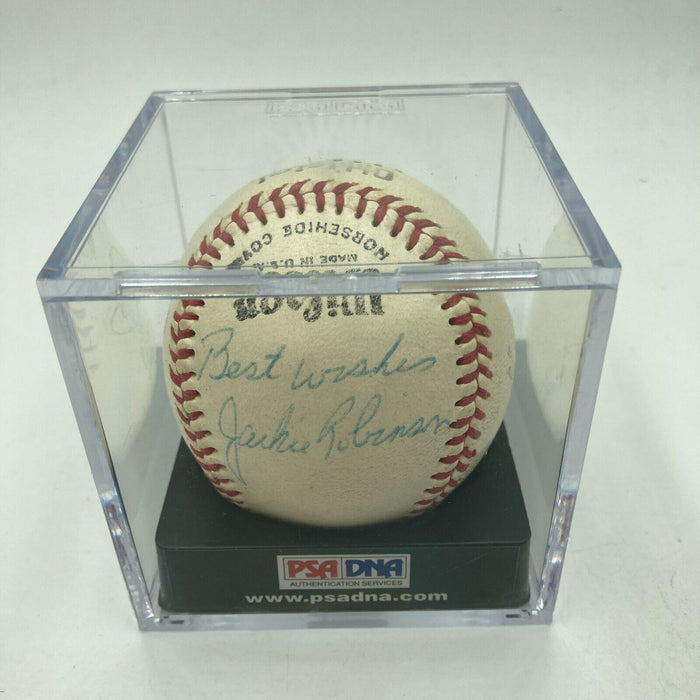 Jackie Robinson Single Signed Baseball One Of The Finest In Existence PSA DNA