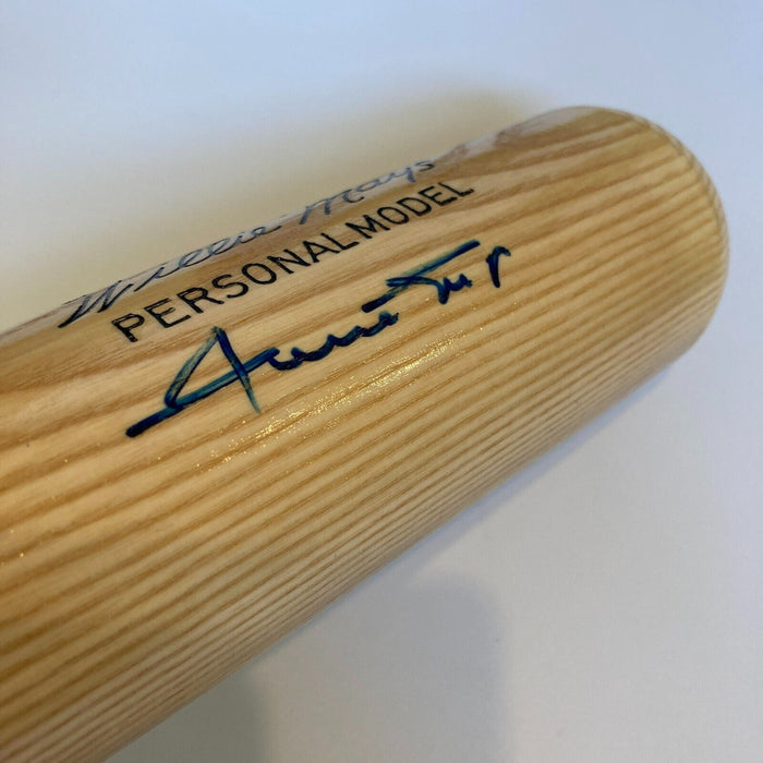 Nice Willie Mays Signed Adirondack Game Model Baseball Bat With Beckett COA
