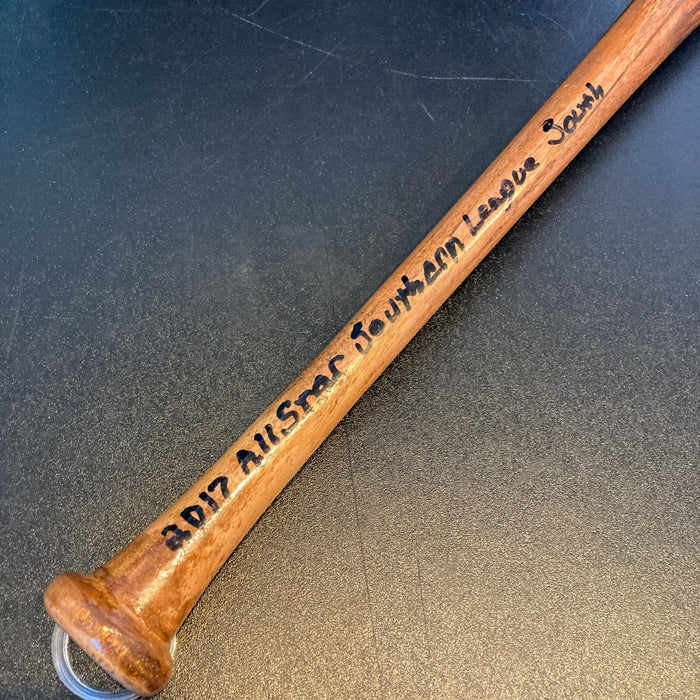 Ronald Acuna 2017 Minor League All Star Game Team Signed Game Used Bat JSA COA