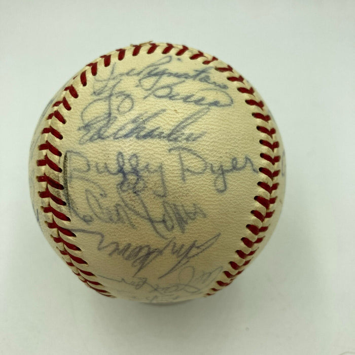 1968 New York Mets Team Signed NL Giles Baseball Nolan Ryan & Tom Seaver JSA COA