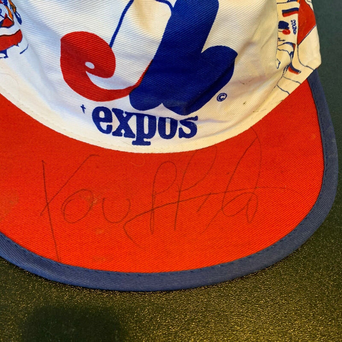 Vintage 1980's Youppi! Mascot Signed Montreal Expos Hat Cap Very Rare