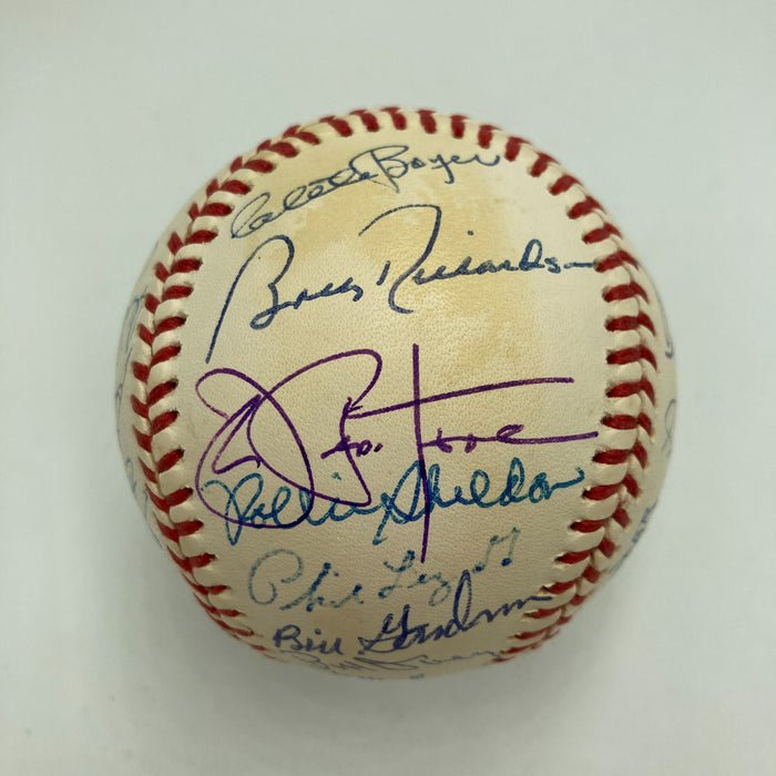 1962 New York Yankees W.S. Champs Team Signed Baseball Mickey Mantle JSA COA