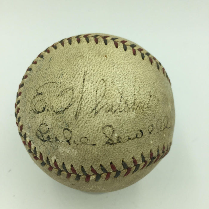 1933 Earl Whitehill & Luke Sewell Washington Senators Signed AL Baseball JSA COA