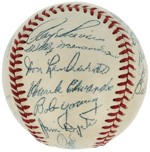 Satchel Paige 1953 St. Louis Browns Team Signed Baseball Beckett COA