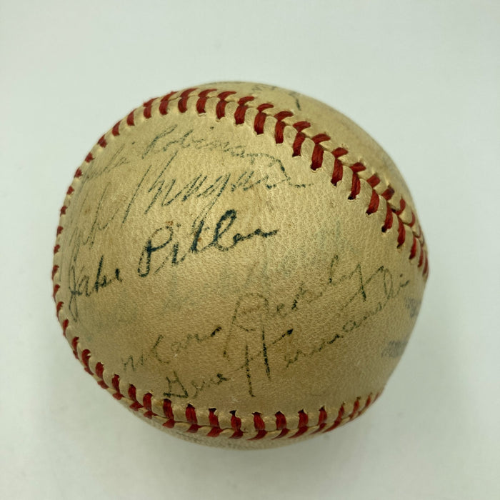 Jackie Robinson Rookie 1947 Brooklyn Dodgers Team Signed Baseball JSA COA