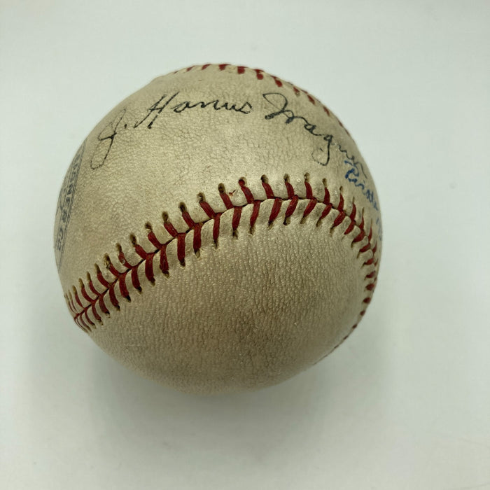 Beautiful Honus Wagner Single Signed Baseball JSA COA